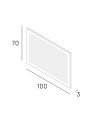 Espejo classic 100x70