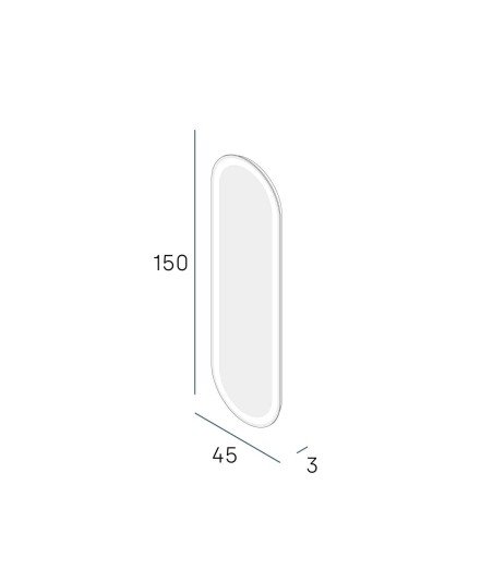 Espejo calas 150x45