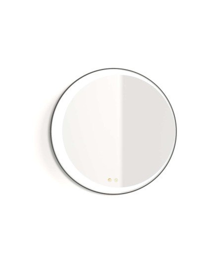 Espejo eclipse 80ø - negro mate