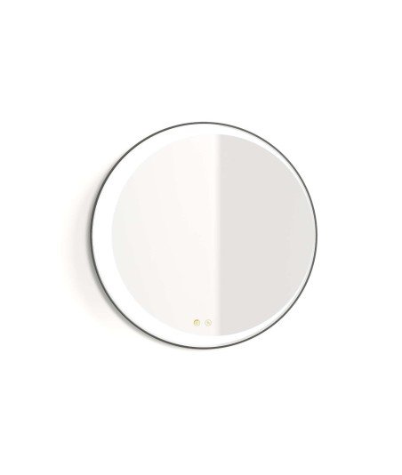 Espejo eclipse 80ø - negro mate