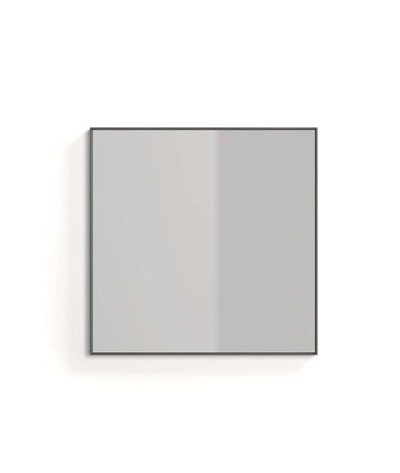 Espejo mix 80x80 negro mate