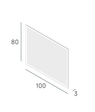 Espejo white 100x70