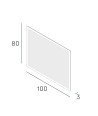 Espejo white 100x70
