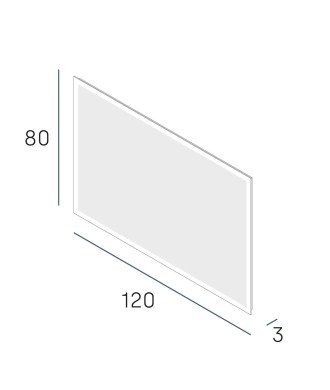 Espejo white 120x70