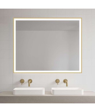 Espejo nova 120x80 oro cepillado