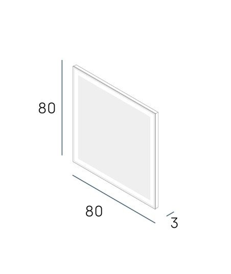 Espejo bria 80x80