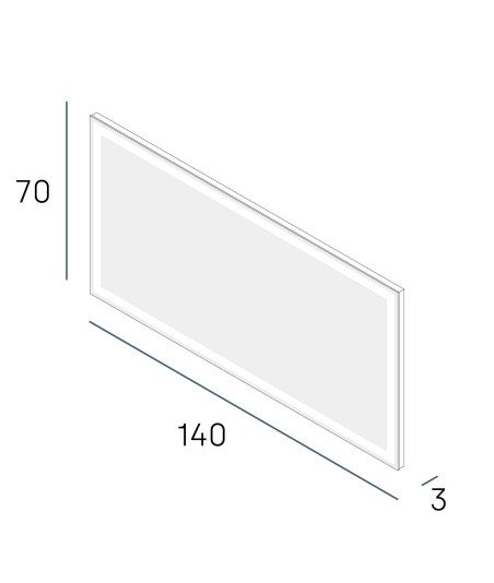 Espejo bria 140x70