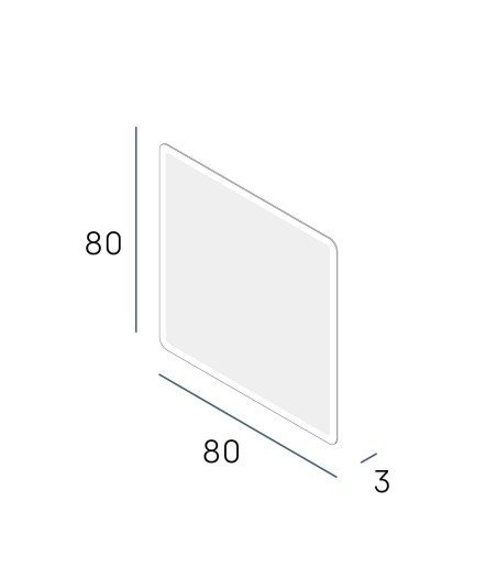 Espejo ona 80x80