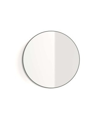 Espejo alba 60ø negro mate