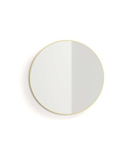 Espejo alba 70ø oro cepillado