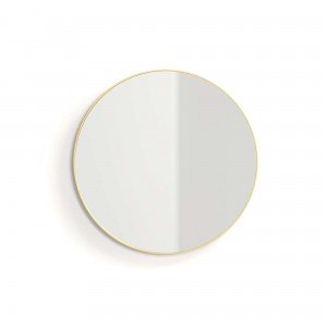 Espejo alba 70ø oro cepillado