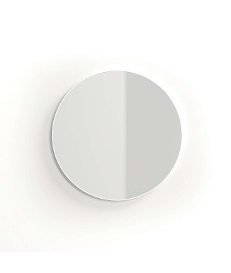 Espejo alba 80ø blanco mate