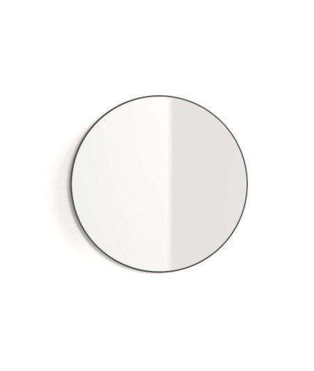 Espejo alba 100ø negro mate