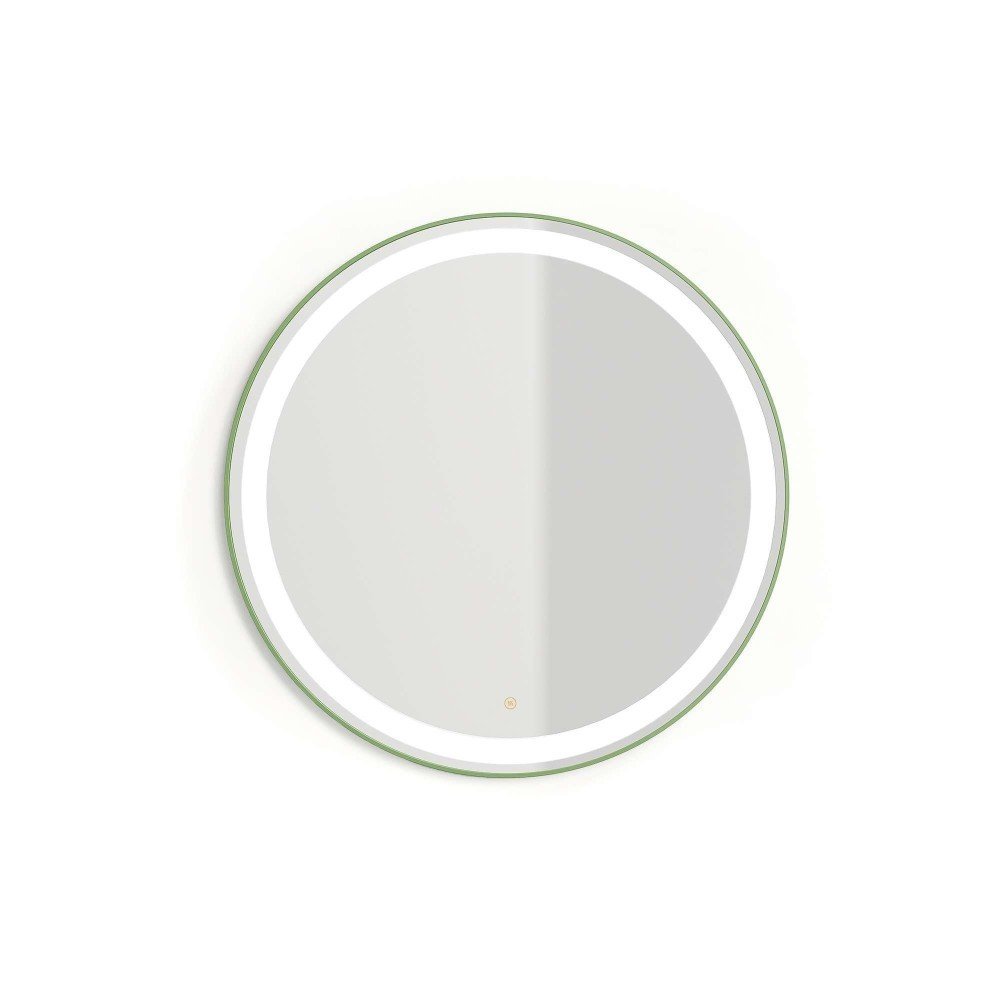 Espejo circular plus 70ø verde reseda