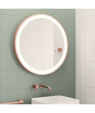 Espejo circular plus 70ø terracota