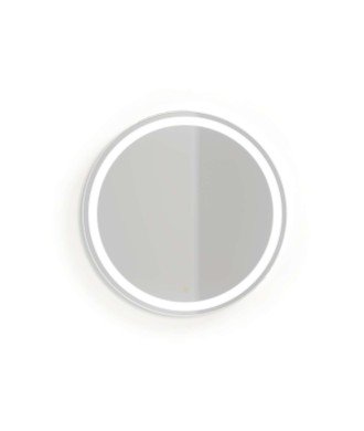 Espejo circular plus 70ø blanco mate
