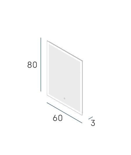 Espejo white plus 60x80cm