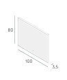 Espejo nova plus 100x80 oro cepillado