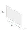 Espejo nova plus 120x80 oro cepillado