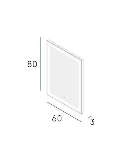 Espejo bria plus 60x80