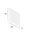 Espejo bria plus 80x80