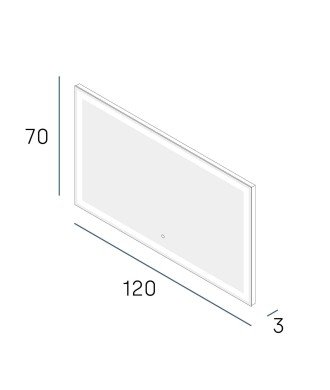 Espejo bria plus 120x70
