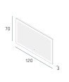 Espejo bria plus 120x70