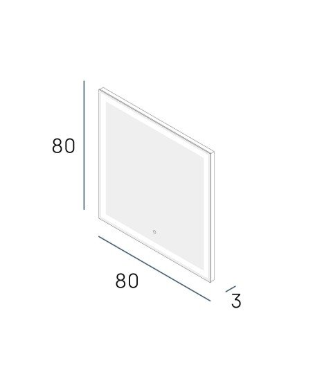 Espejo classic plus 80x80