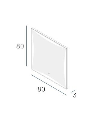 Espejo lexus plus 80x80