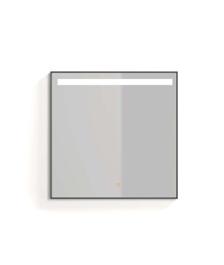 Espejo line plus 60x80 negro mate
