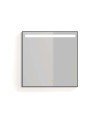 Espejo line plus 100x80 negro mate