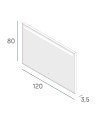 Espejo line plus 120x80 azul atlántico