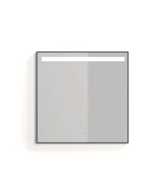 Espejo line plus 120x80 negro mate