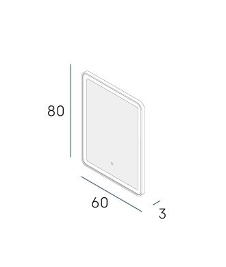 Espejo nao 60x80 oro cepillado