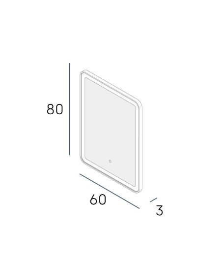 Espejo nao 60x80 rose cepillado