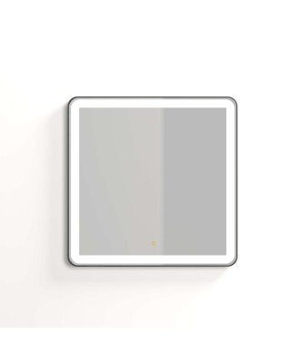 Espejo nao 80x80 negro mate