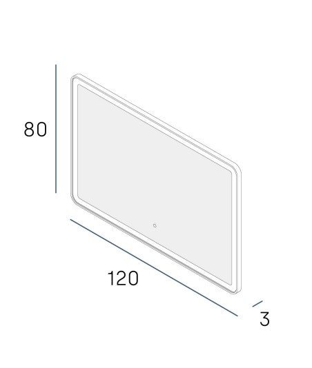 Espejo nao 120x80 oro cepillado