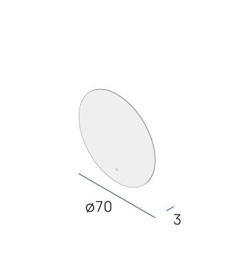 Espejo bruma plus 70ø