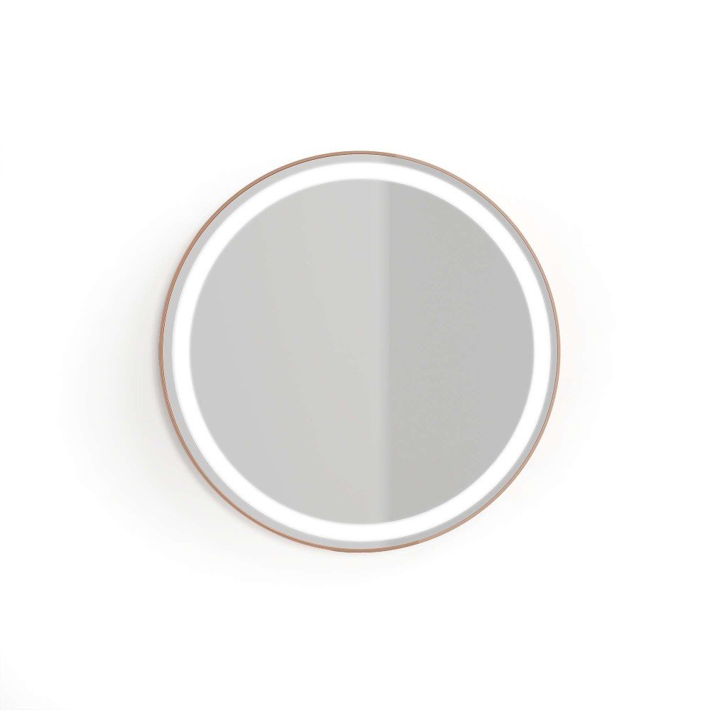 Espejo circular 70ø terracota