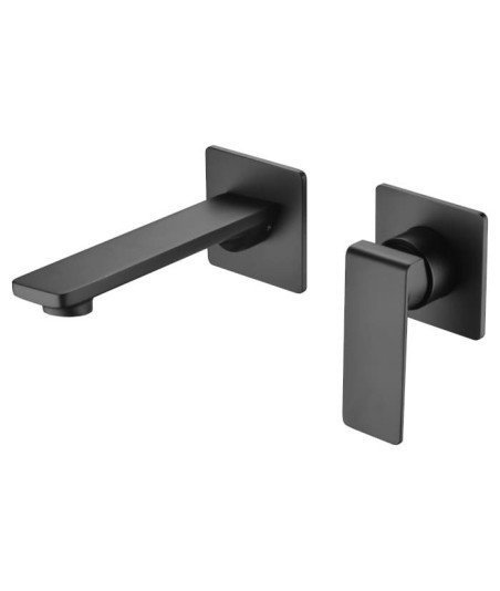 Grifo empotrado negro mate de lavabo Fiyi IMEX en oferta