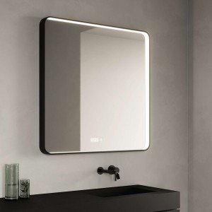 Espejo tango 100x80 negro mate