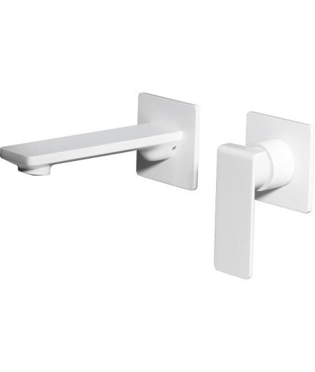 Grifo empotrado blanco de lavabo Fiyi IMEX en oferta GLF016/BL