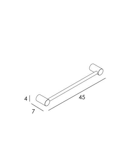 Toallero barra 45cm