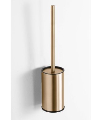 Escobillero pared dual fix - oro cepillado