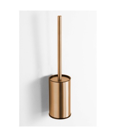 Escobillero pared dual fix - bronce cepillado
