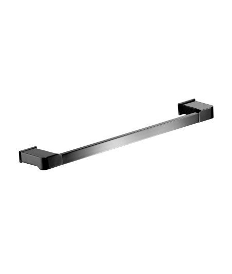 Toallero barra  60 cm adh - negro mate