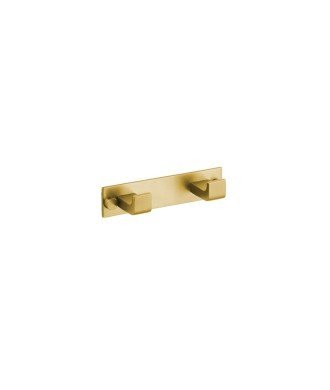 Percha doble dual fix - oro cepillado