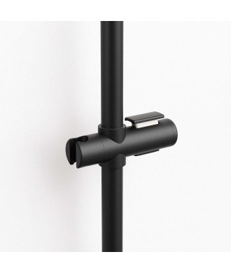 Soporte de ducha regulable - negro mate