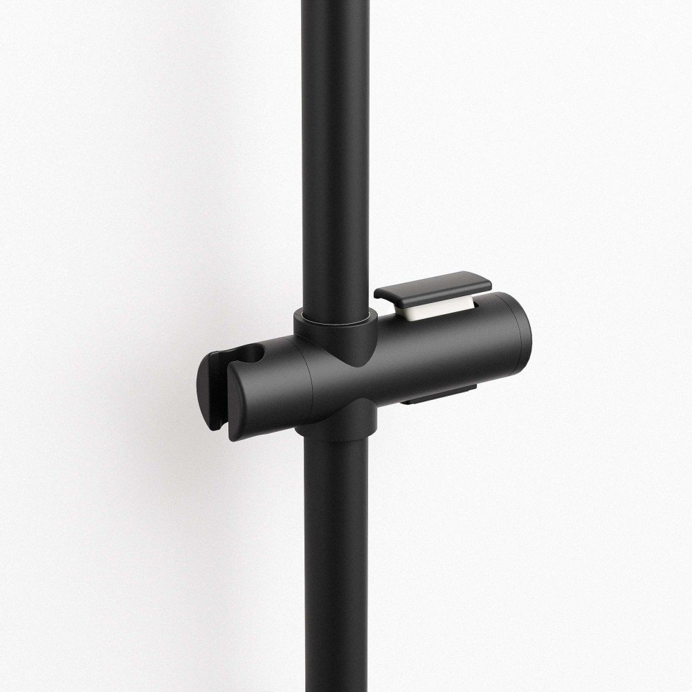 Soporte de ducha regulable - negro mate