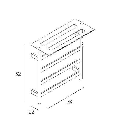 Toallero electrico - inox